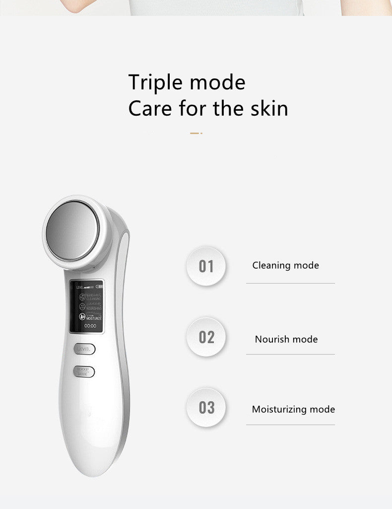 Luxury Iontophoresis Facial Beauty Device — Ion + Vibration + Heat Skin Radiance & Renewal — Eliza & Tuan