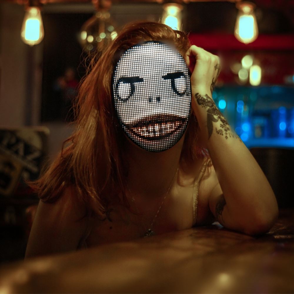 APP-Controlled LED Face-Changing Glowing Mask | Music Reactive DIY Party Mask — Prime Trend Market