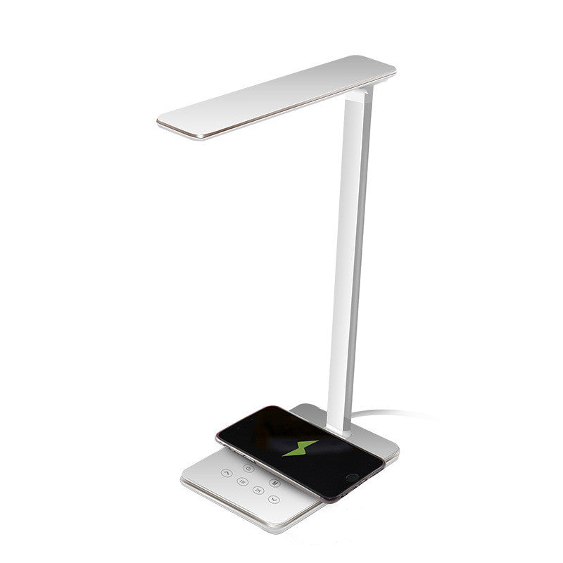 2-in-1 LED Desk Lamp & Wireless Charger | Foldable Touch Dimmer Bedside Light — Prime Trend Market