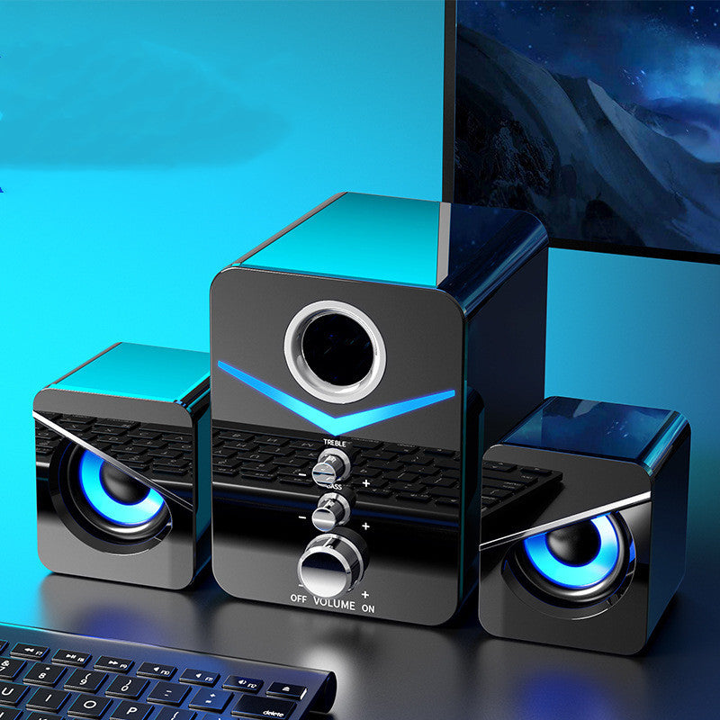 Eagle Eye Desktop Bluetooth Soundbar Speakers | HD Stereo Sound, LED Light & USB Powered — Prime Trend Market