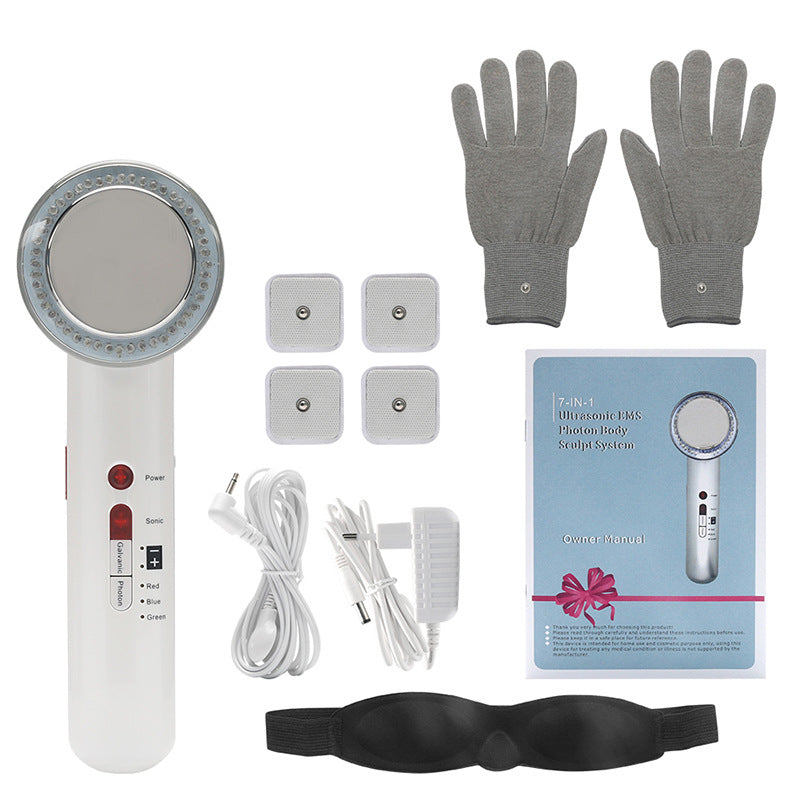 LumiSkin™ 7-in-1 LED Ultrasonic EMS Iontophoresis Beauty Device — Multi-Function Skin Rejuvenation — Prime Trend Market