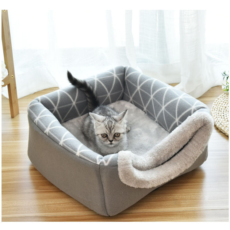 Premium Space Capsule Cat House — Flannel Tunnel Bed, All Seasons, 2 Colors & 2 Sizes — Prime Trend Market