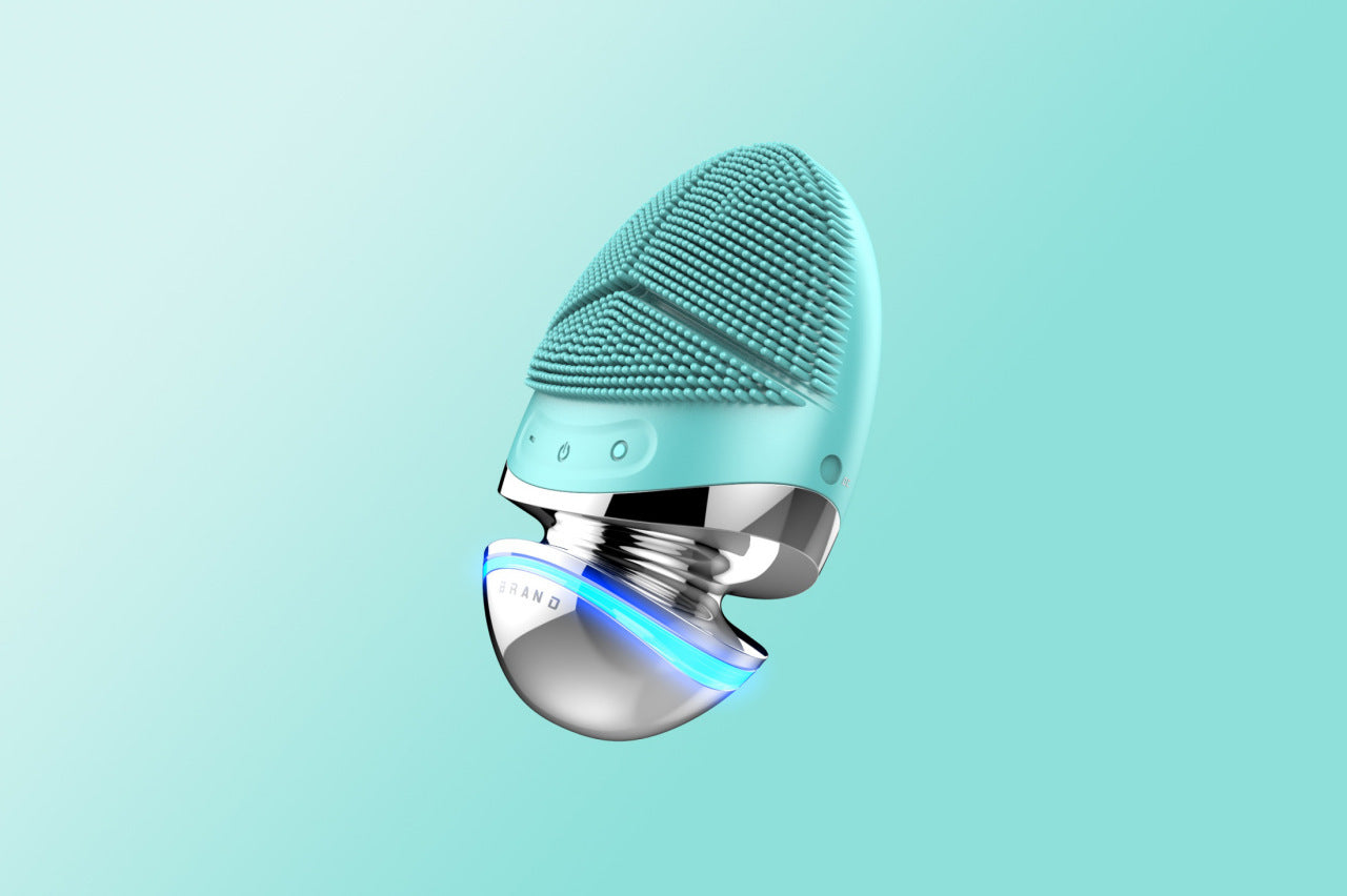 Luxury 5-in-1 Silicone Facial Cleansing & Lifting Device — Ultrasonic, EMS Microcurrent, IPL, Heat & Vibration Skin Care Tool — Prime Trend Market