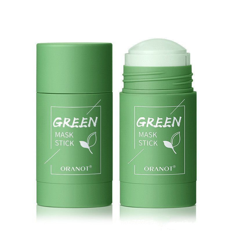 Green Tea & Eggplant Solid Mud Mask — Deep Cleansing, Oil Control & Moisturizing — Prime Trend Market