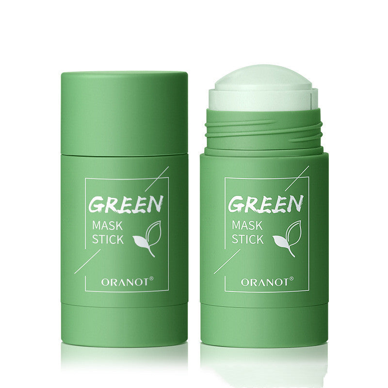 Green Tea & Eggplant Solid Mud Mask — Deep Cleansing, Oil Control & Moisturizing — Prime Trend Market