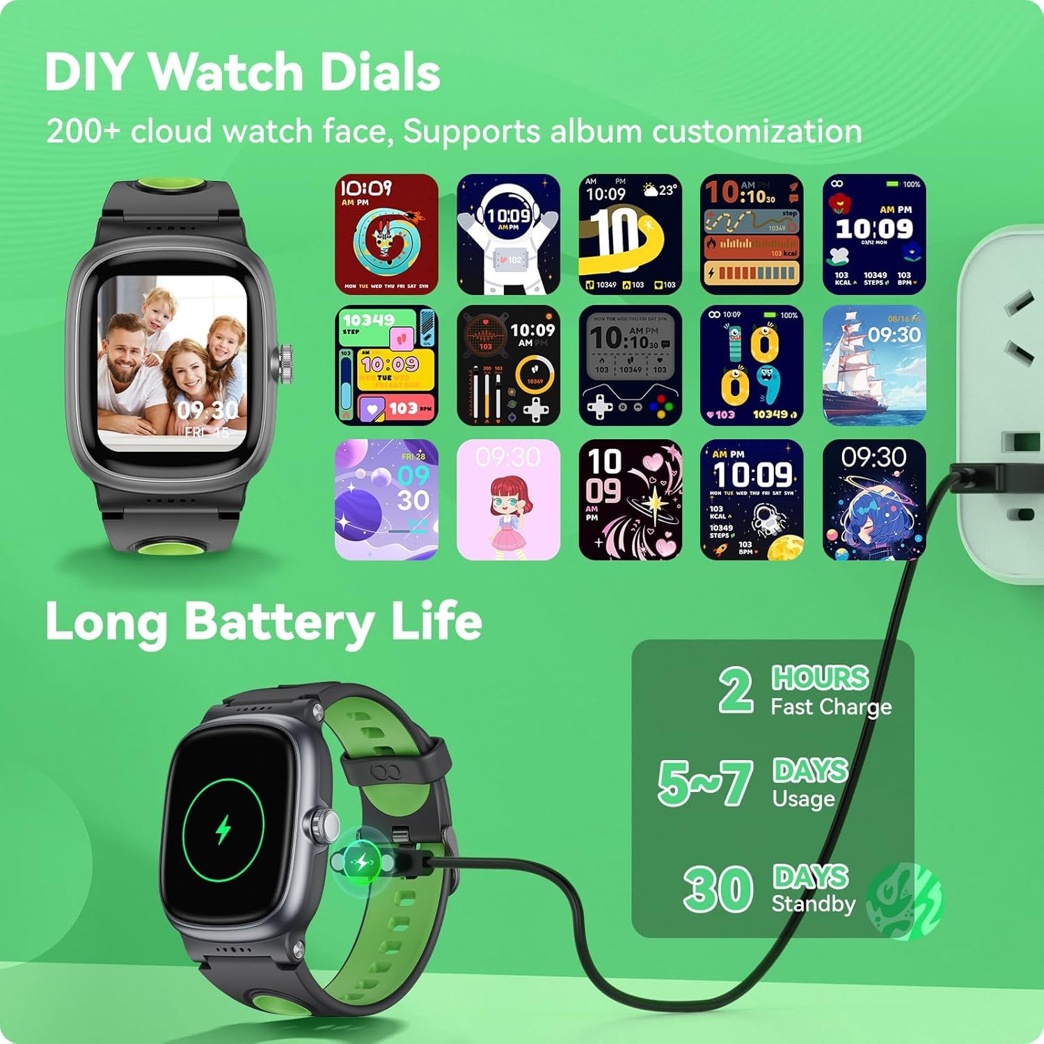 K1 Kids Smart Watch – Fitness Tracker, 20+ Sport Modes, IP68 Waterproof, 30-Day Battery, Ages 5–15 — Prime Trend Market