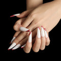 Rose Gold French Ballet Press-On Nails — Beveled Edge Long Fake Nails | Boxed Set — Prime Trend Market