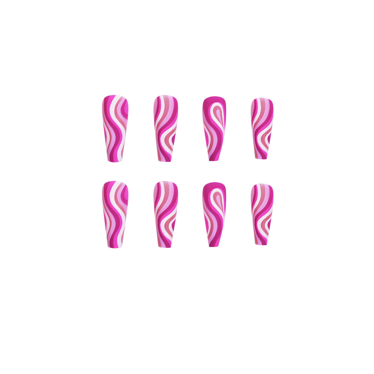 Rose Red Artistic Press-On Nails — Detachable Wearable Fake Nails | 24pcs + Glue — Prime Trend Market