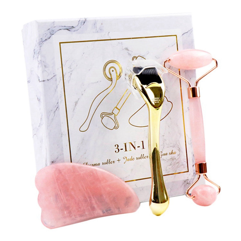 Spa Gua Sha Ritual Set — Crystal Jade Roller & EMS Electric Guasha Massager — Prime Trend Market