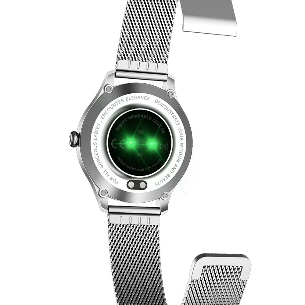 KW10Pro Women's Luxury Smartwatch – Elegant Round Face, Metal Mesh Band, Health Tracker, BT Calls, iOS & Android — Prime Trend Market