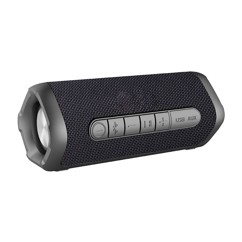 Fabric Waterproof Bluetooth Speaker — IPX4, TWS Stereo, 12H Battery & 20M Range — Eliza & Tuan