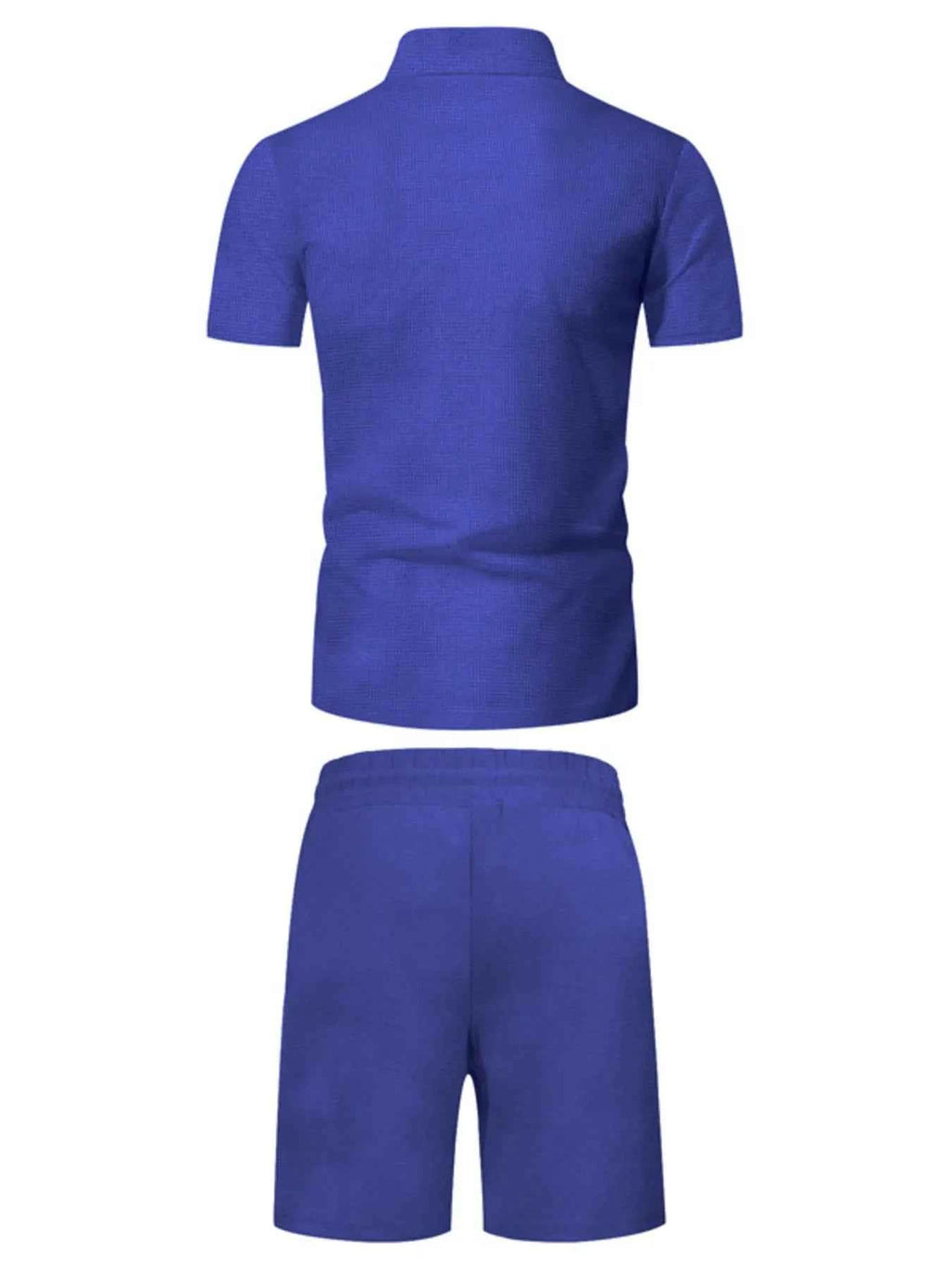 Men’s Zip-Front Short-Sleeve Top & Shorts Set