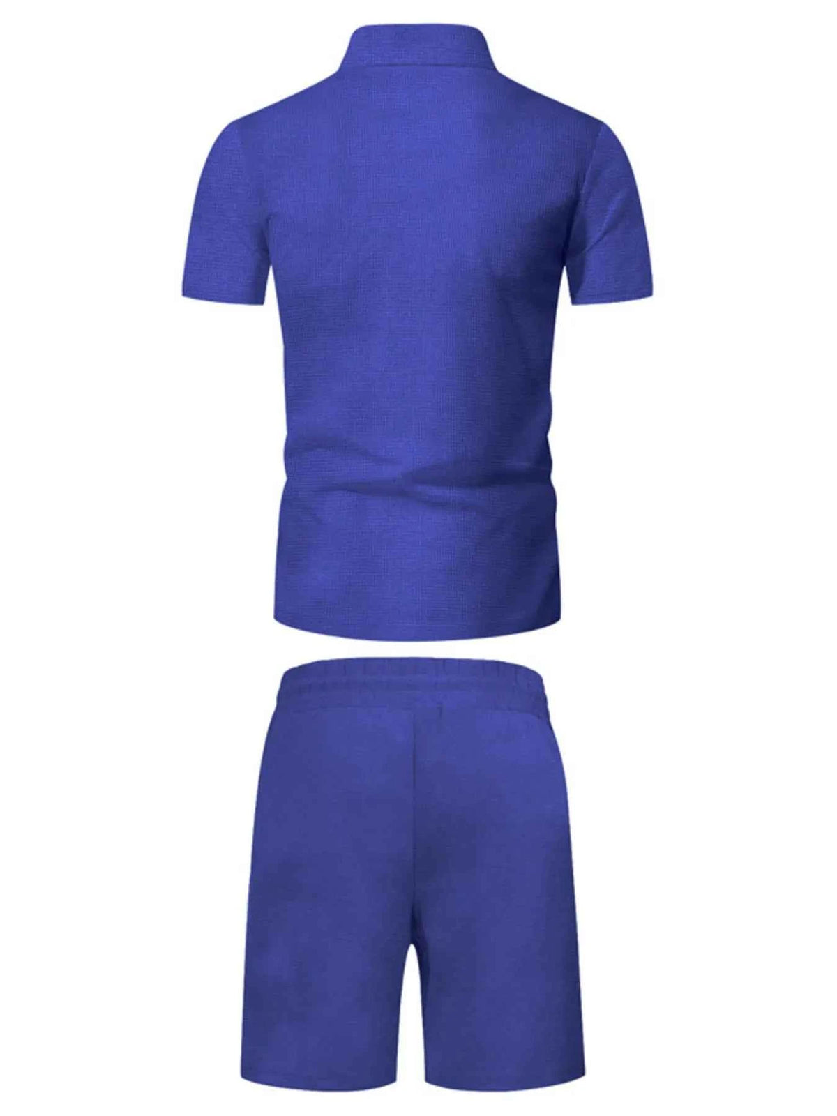 Men’s Zip-Front Short-Sleeve Top & Shorts Set