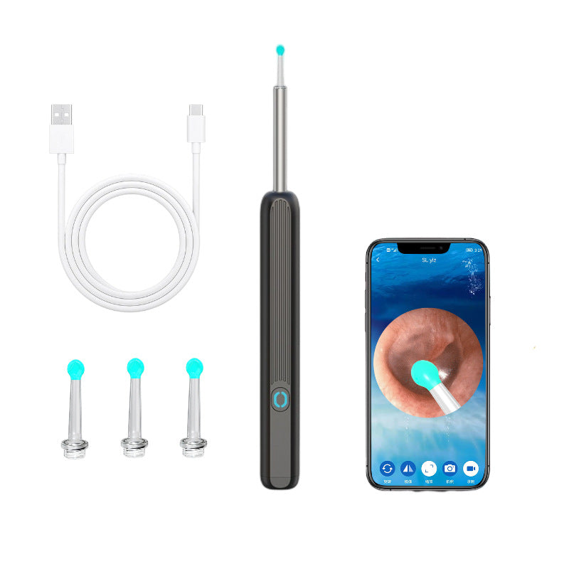 Wireless HD Ear Endoscope — Smart Luminous Ear Pick with 1296p Camera — Eliza & Tuan