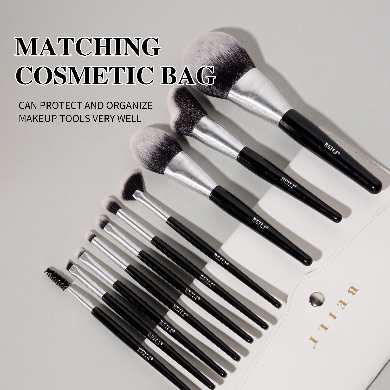 Beli 10pcs Professional Makeup Brush Set New Design Brushed Tube Makeup Brushes — Prime Trend Market