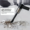 Portable Cordless Car Vacuum Cleaner – Handheld High Power, Washable HEPA Filter, USB Rechargeable | Black — Eliza & Tuan