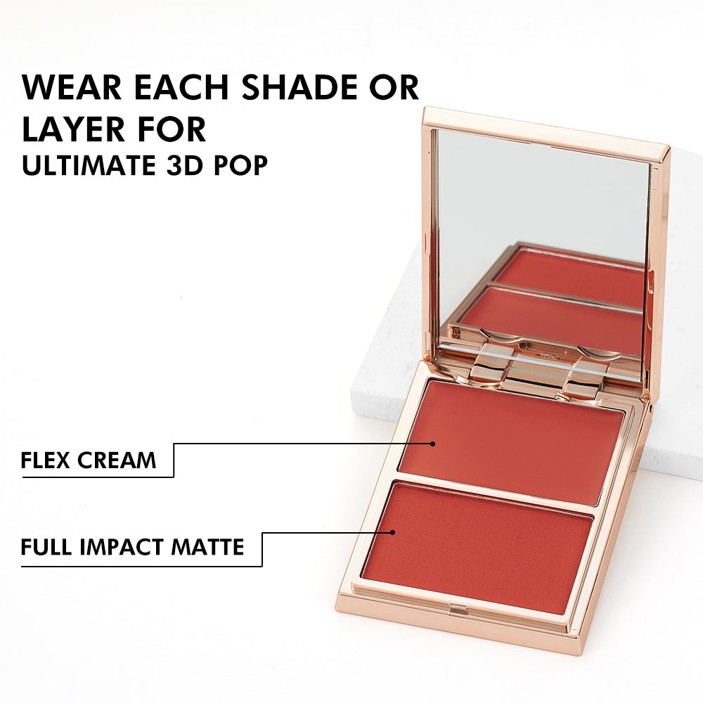 Double-Take Cream & Powder Blush Duo — Smooth, Weightless & Buildable | 6 Shades + Sets — Prime Trend Market