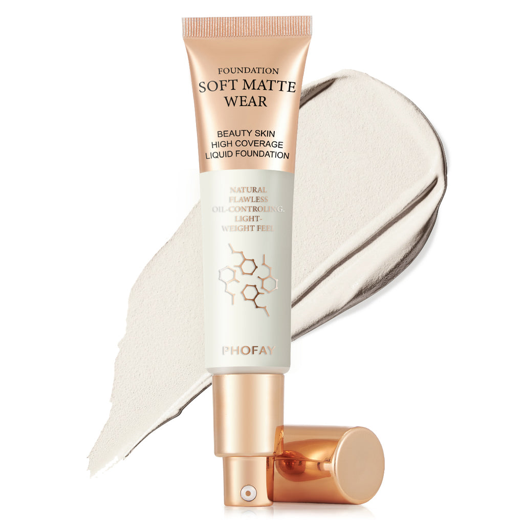 Full Coverage Foundation — Oil-Controlling, Lightweight & Flawless | 10 Shades — Prime Trend Market
