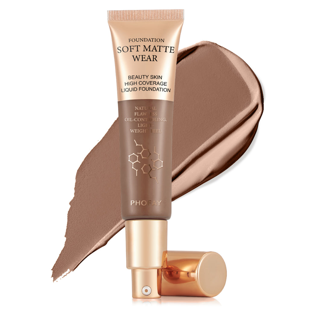 Full Coverage Foundation — Oil-Controlling, Lightweight & Flawless | 10 Shades — Prime Trend Market