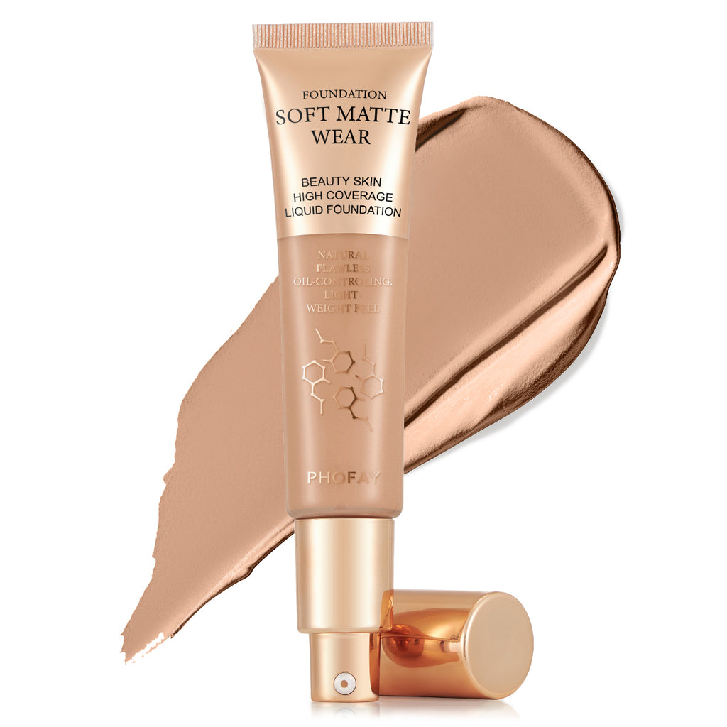Full Coverage Foundation — Oil-Controlling, Lightweight & Flawless | 10 Shades — Prime Trend Market