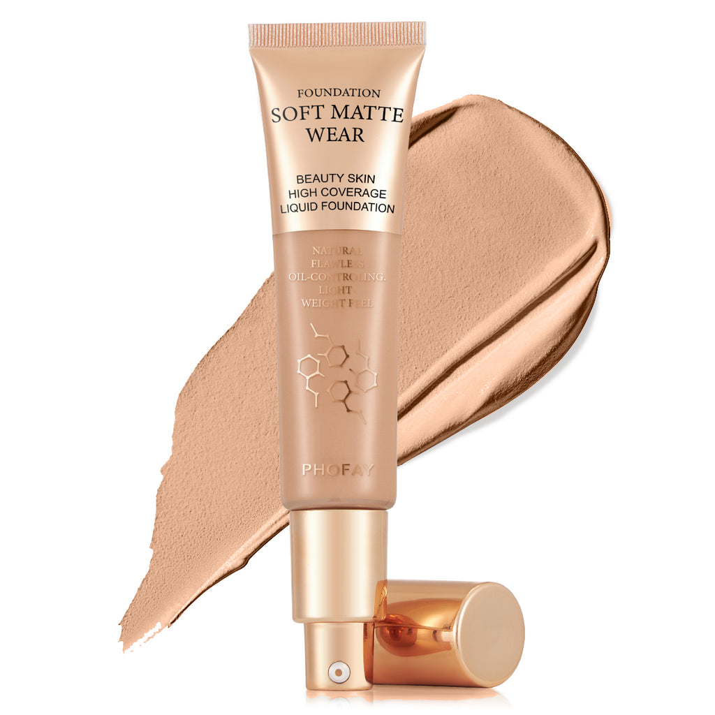 Full Coverage Foundation — Oil-Controlling, Lightweight & Flawless | 10 Shades — Prime Trend Market