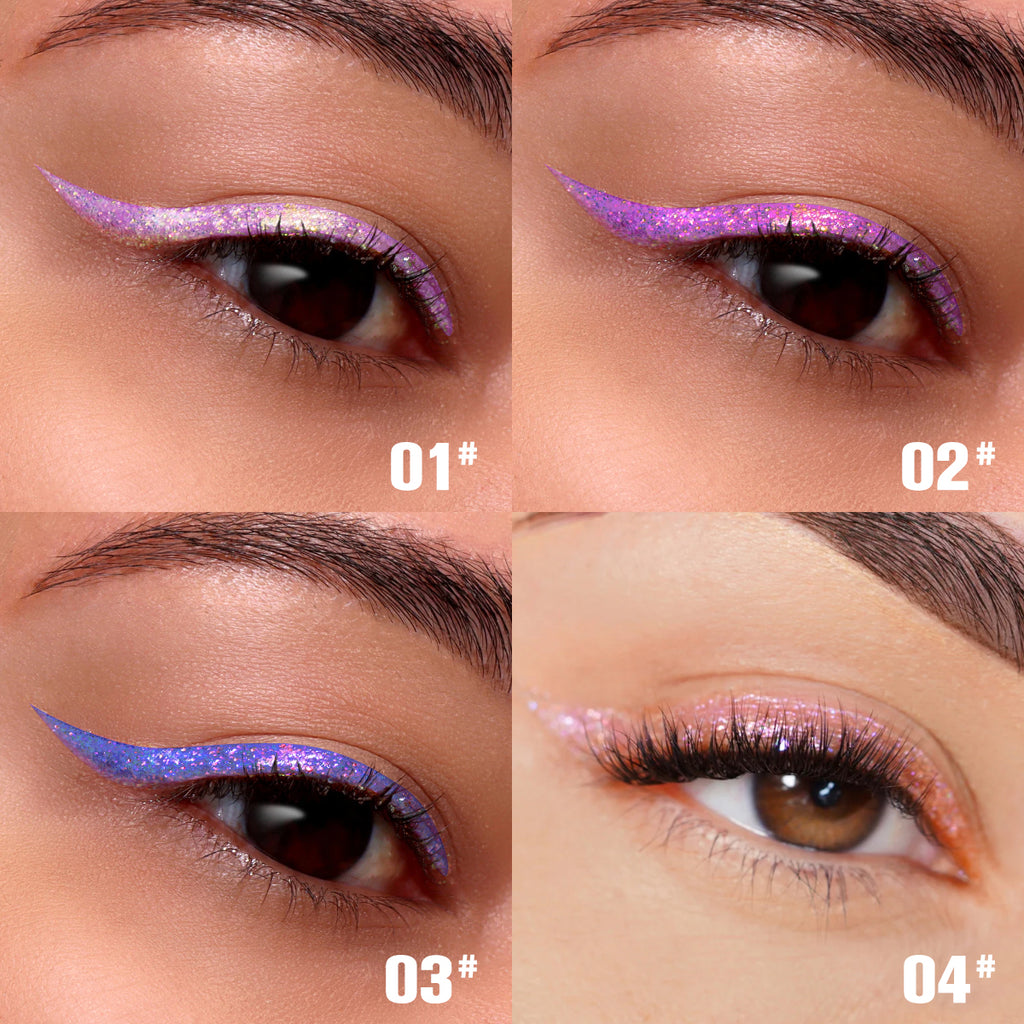 Liquid Glitter Eyeliner Set — 8 Colors, Waterproof & Long-Lasting | Festival Eye Makeup — Prime Trend Market