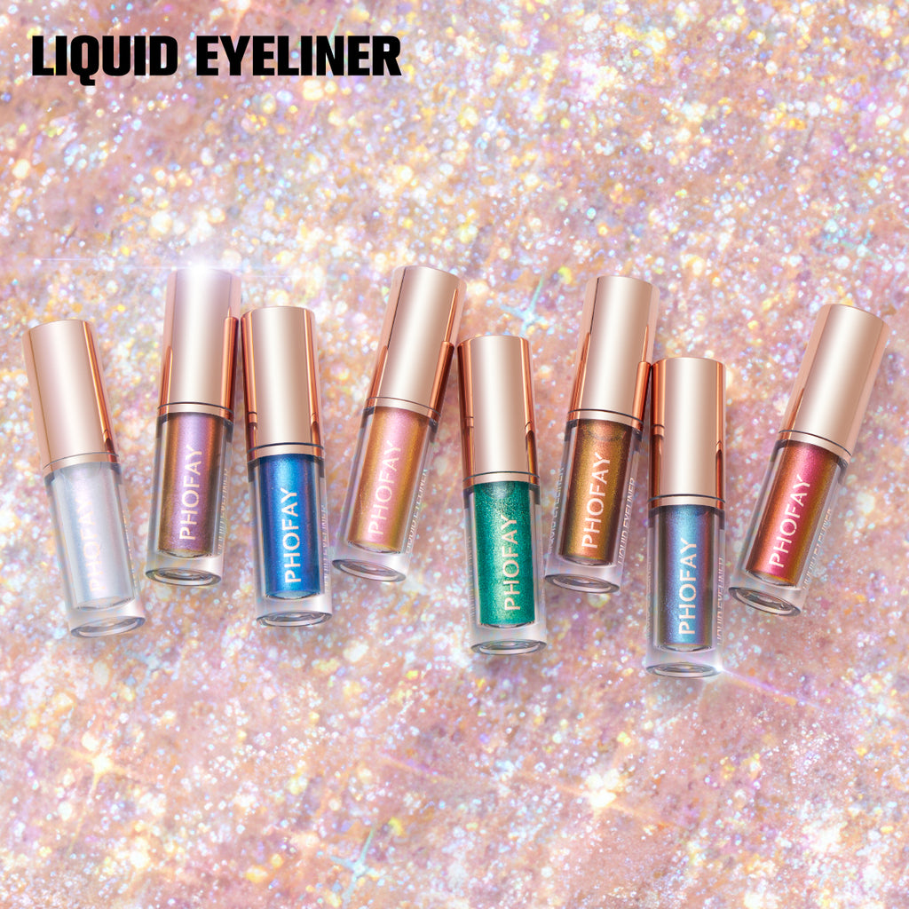 Liquid Glitter Eyeliner Set — 8 Colors, Waterproof & Long-Lasting | Festival Eye Makeup — Prime Trend Market