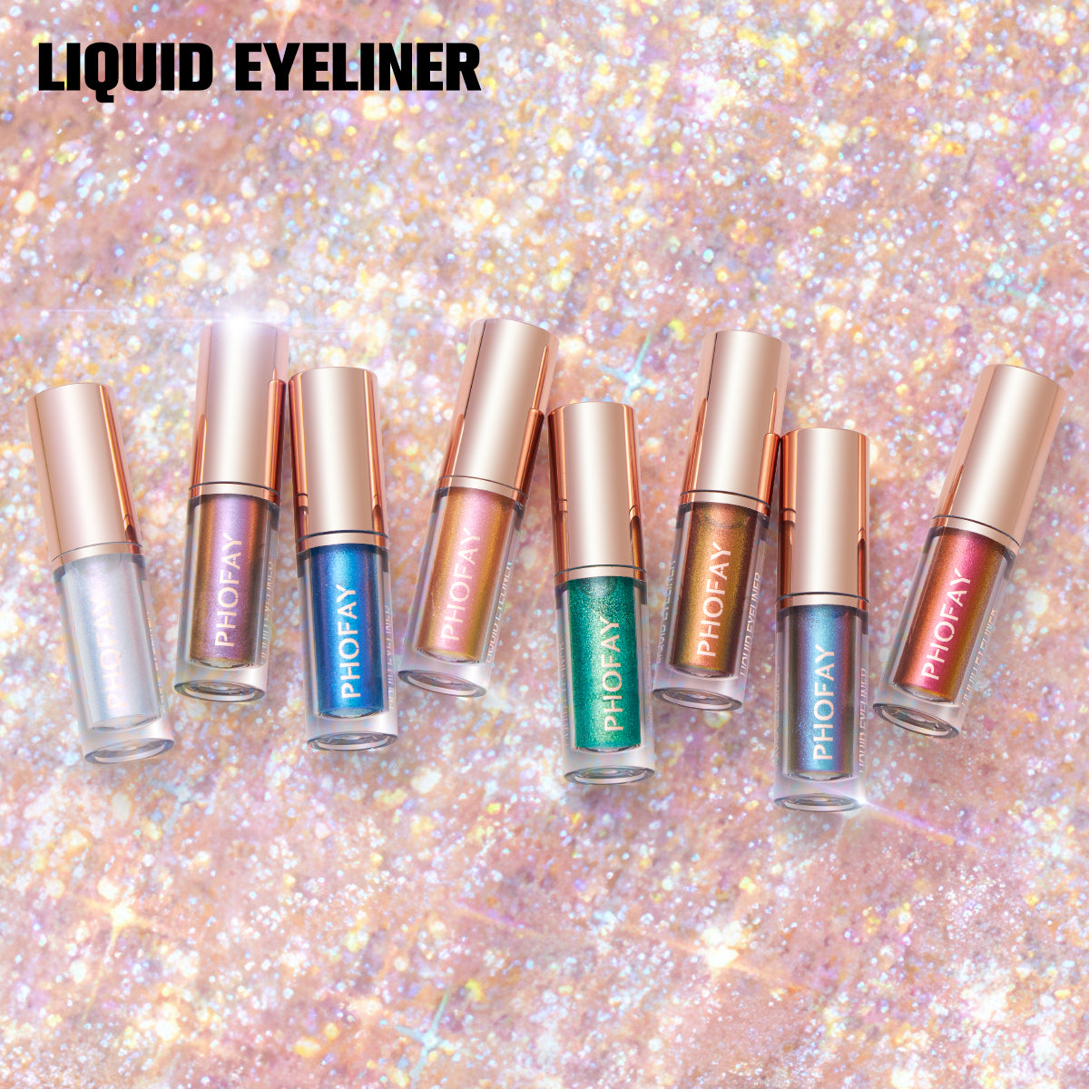 Liquid Glitter Eyeliner Set — 8 Colors, Waterproof & Long-Lasting | Festival Eye Makeup — Prime Trend Market