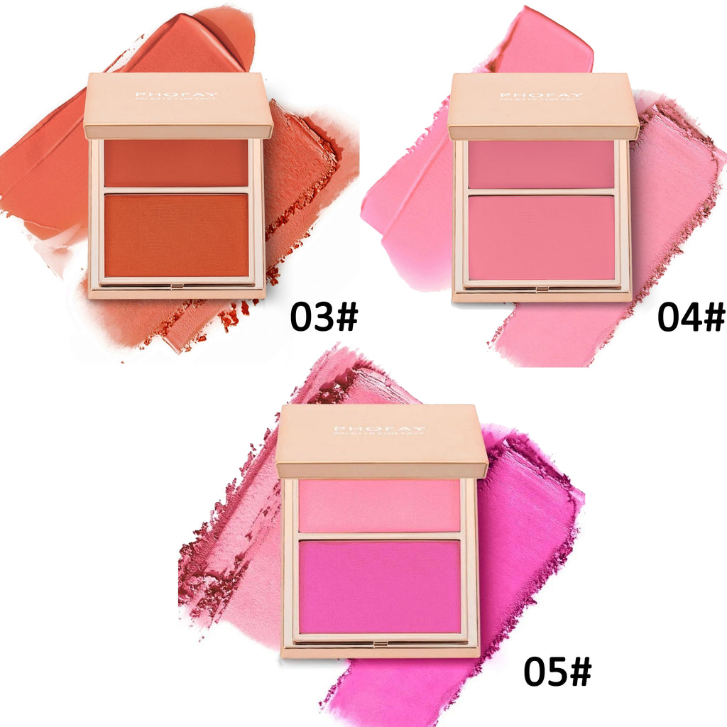 Double-Take Cream & Powder Blush Duo — Smooth, Weightless & Buildable | 6 Shades + Sets — Prime Trend Market