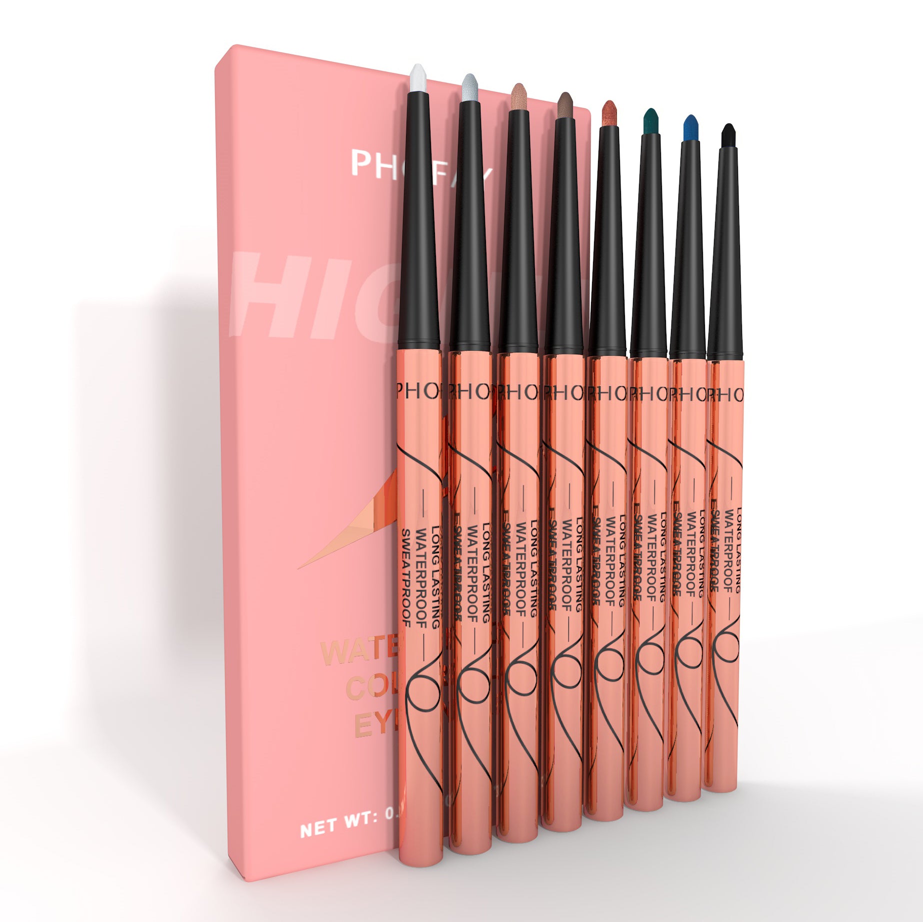 Waterproof Colorful Eyeliner Set — 8 Vivid Shades, Matte Finish — Prime Trend Market