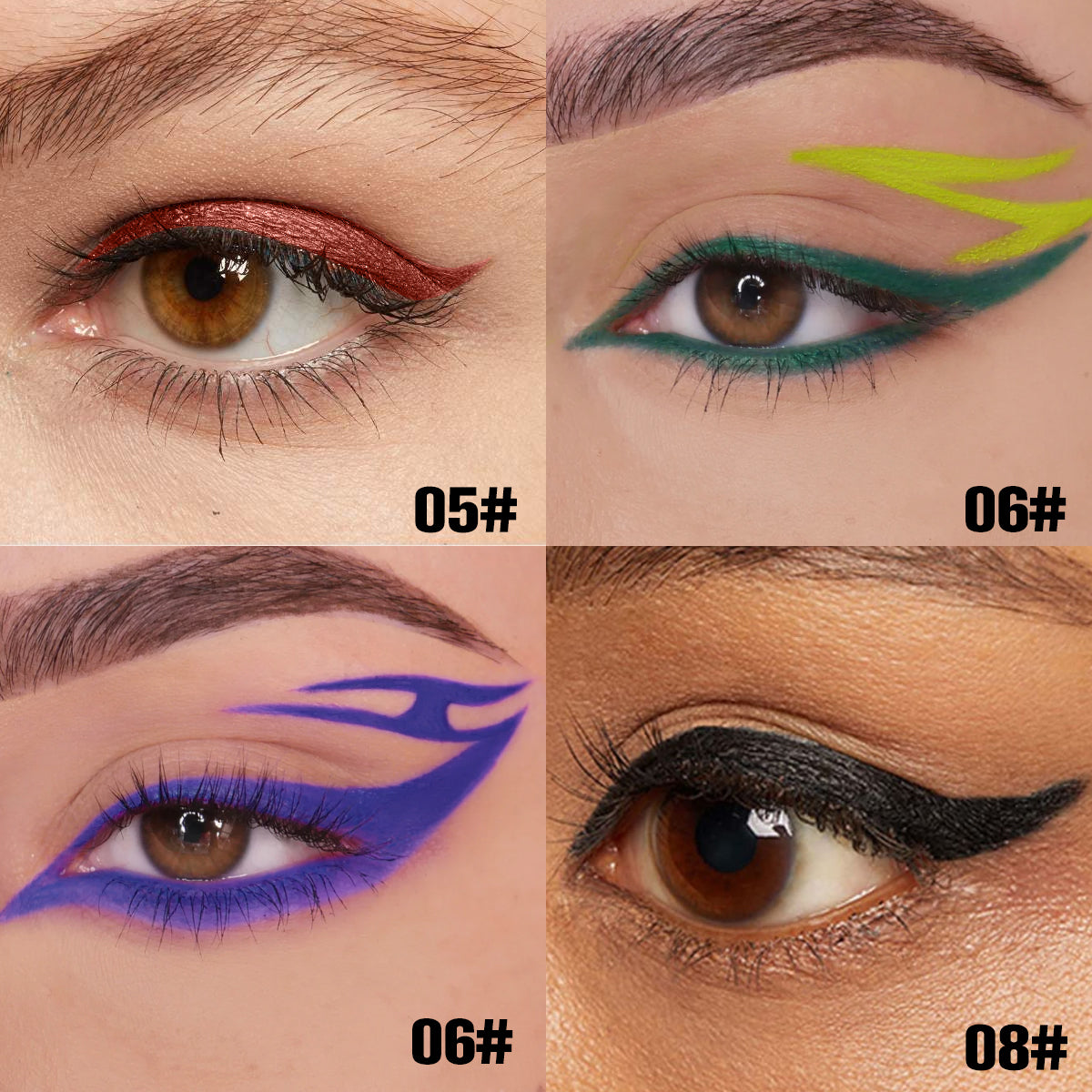 Waterproof Colorful Eyeliner Set — 8 Vivid Shades, Matte Finish — Prime Trend Market