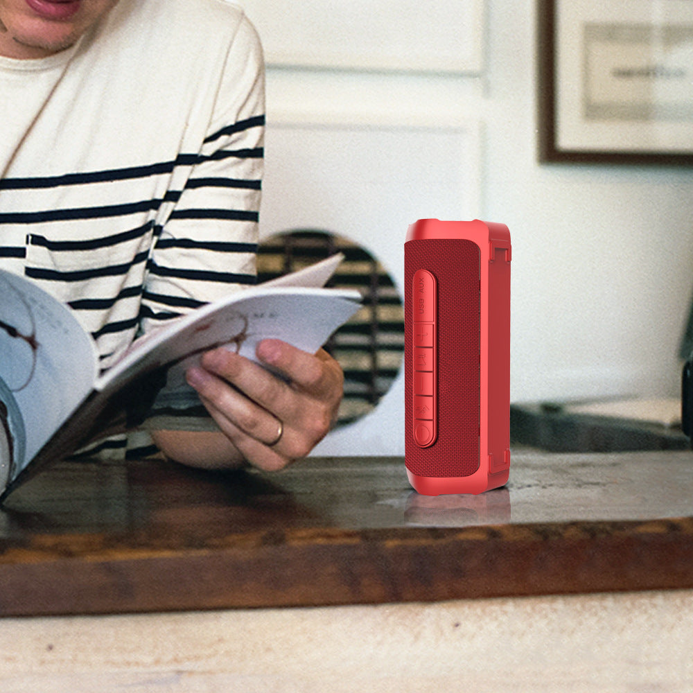 Fabric Waterproof Bluetooth Speaker — IPX4, TWS Stereo, 12H Battery & 20M Range — Eliza & Tuan