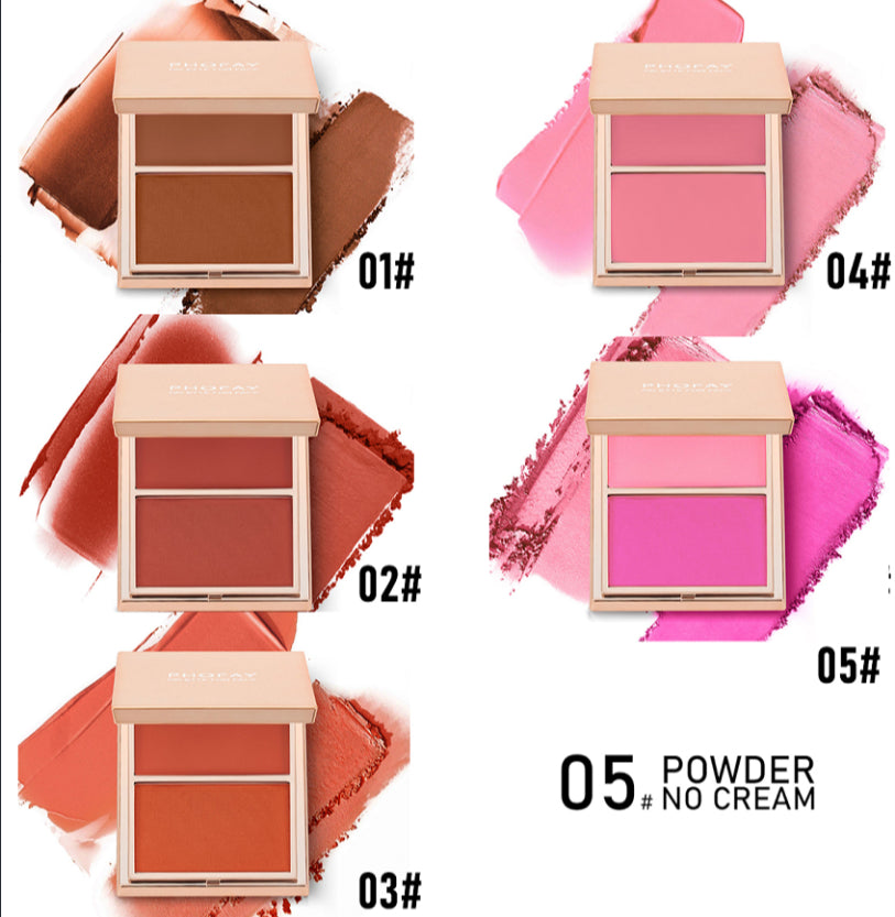 Double-Take Cream & Powder Blush Duo — Smooth, Weightless & Buildable | 6 Shades + Sets — Prime Trend Market