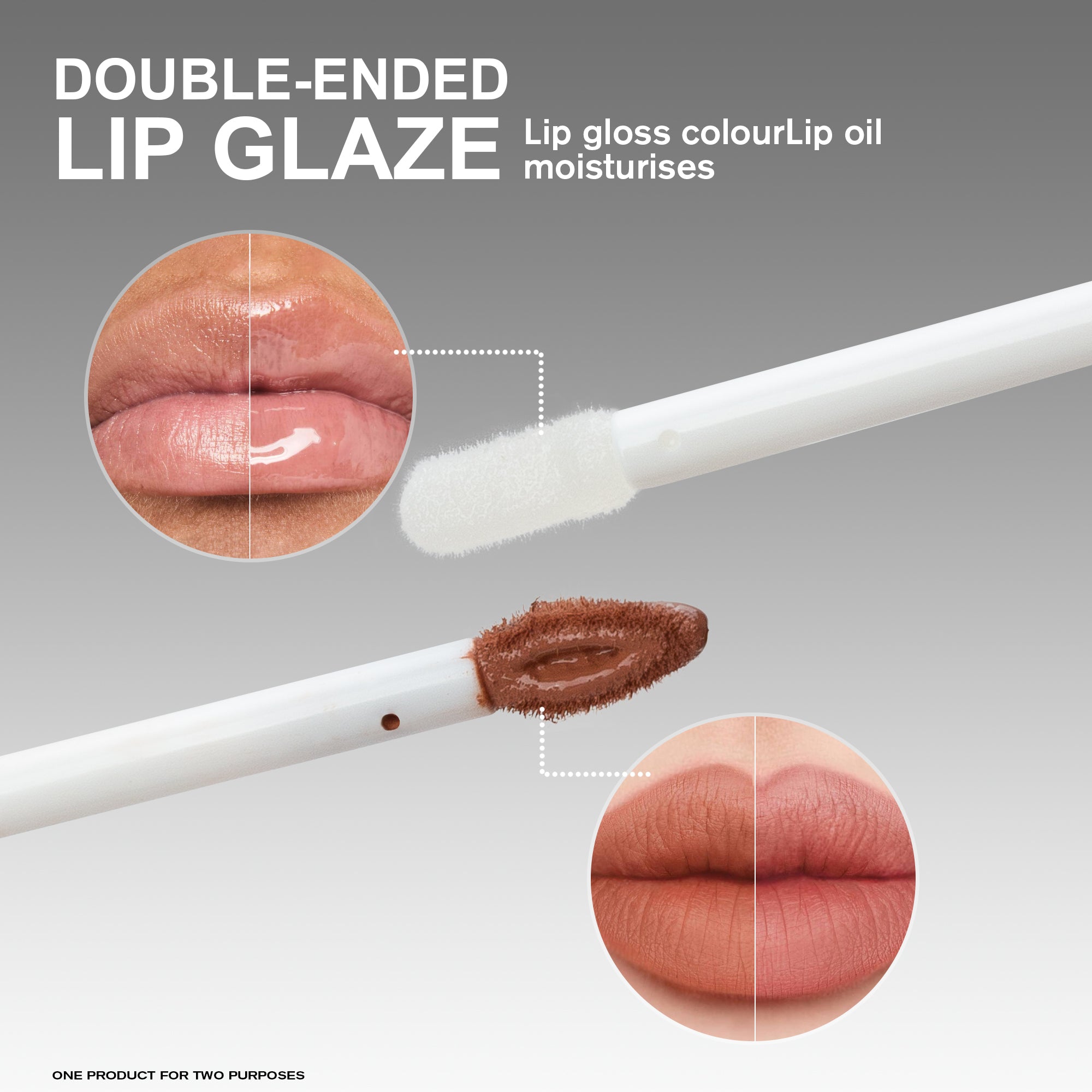 Double Head Non-Stick Lip Gloss — Long-Lasting Color & Glossy Finish | 9 Shades — Prime Trend Market