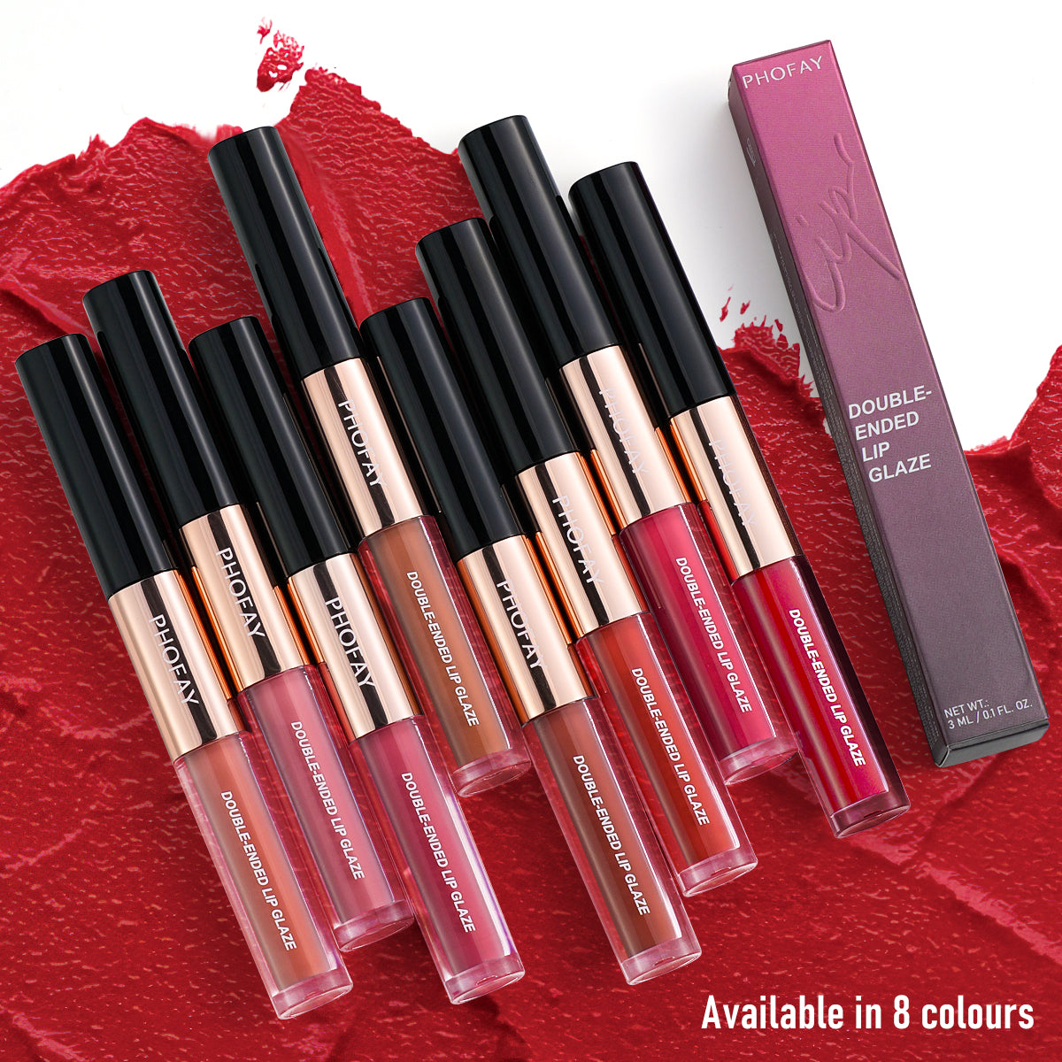 Double Head Non-Stick Lip Gloss — Long-Lasting Color & Glossy Finish | 9 Shades — Prime Trend Market