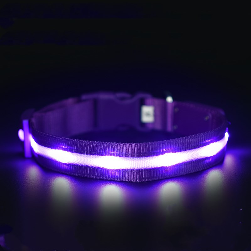Luxury LED Safety Night Collar for Cats & Dogs — USB Rechargeable Luminous Pet Collar — Prime Trend Market
