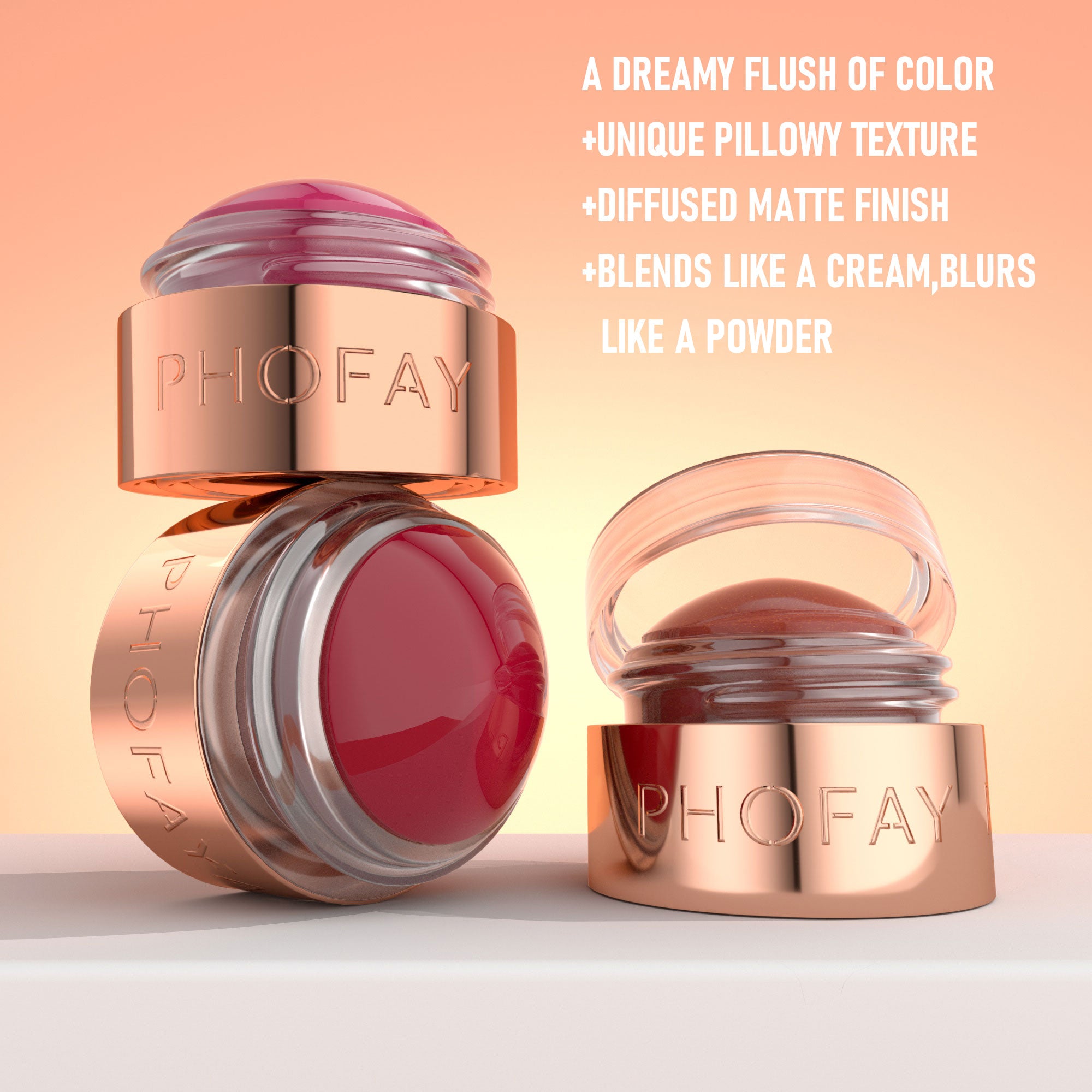 Mousse Blush Cream — Lightweight, Long-Lasting | 8 Shades + Set — Prime Trend Market