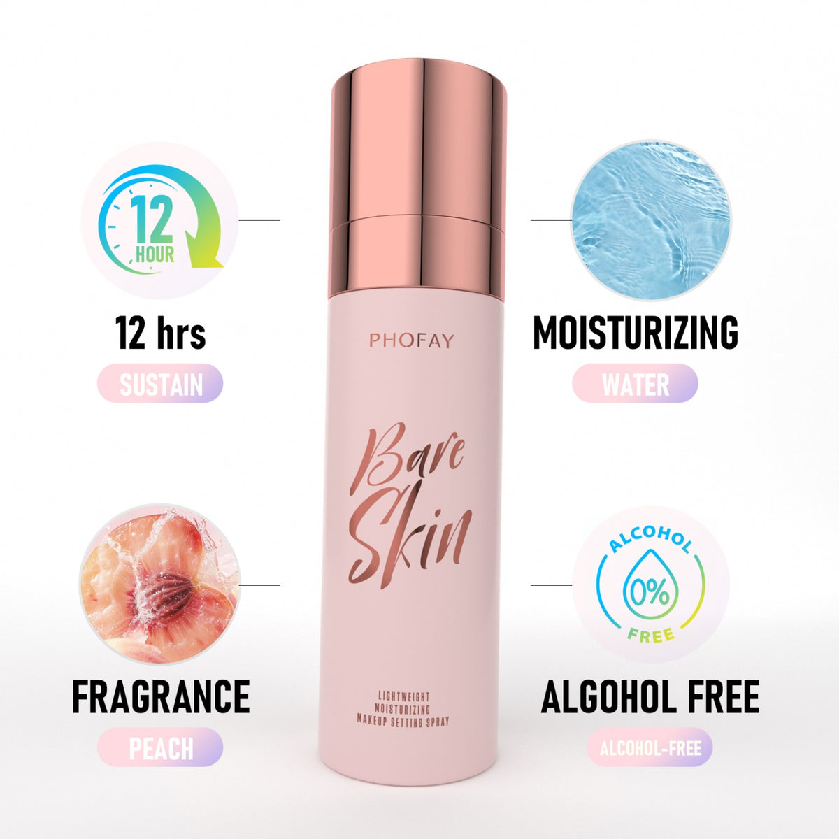 Moisturizing Makeup Setting Spray — 16HR Hold, Dewy Finish | 140g — Prime Trend Market