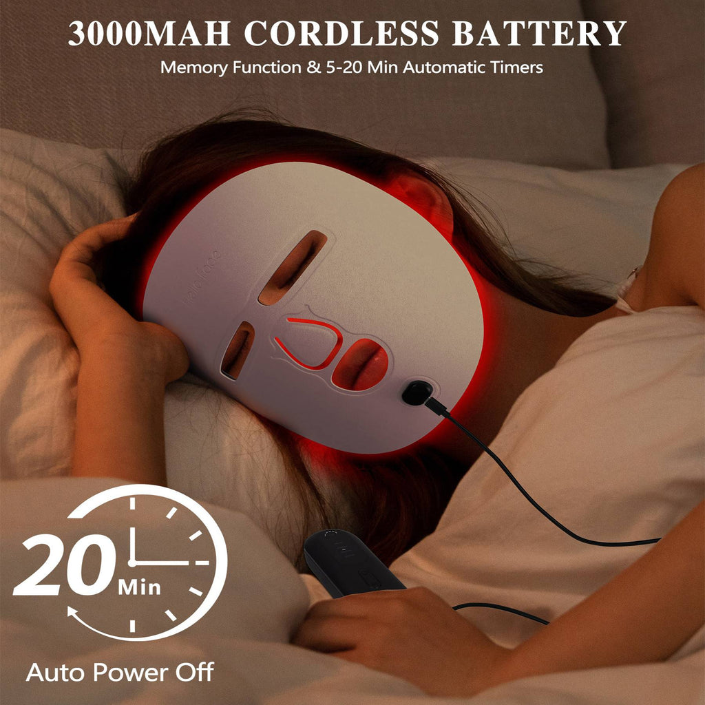 LED Red Light Therapy Face Mask — 3-Mode 336 LED Chips | Anti-Aging, Acne & Skin Rejuvenation — Prime Trend Market