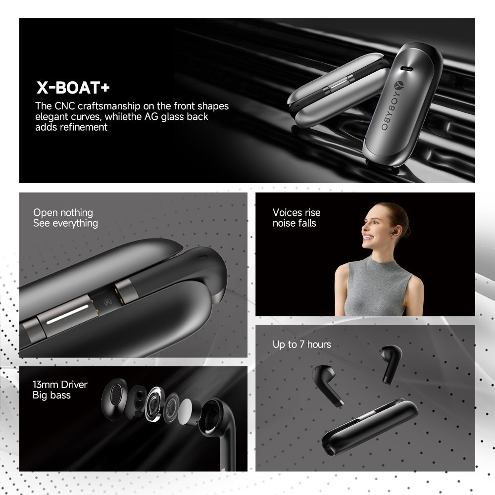 Wireless Bluetooth Earbuds | Mini In-Ear Sports Headset | Noise Cancellation | Silver & Black — Prime Trend Market