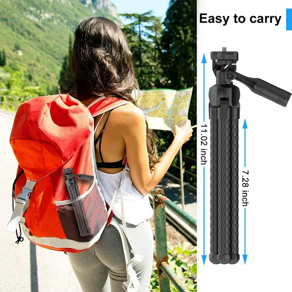 Portable Phone & Camera Tripod Stand | 360° Adjustable | Wireless Remote | Universal Mount — Prime Trend Market