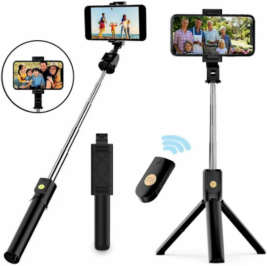4-in-1 Selfie Stick Tripod with Remote | Desktop Phone Stand | Content Creator Essential — Prime Trend Market