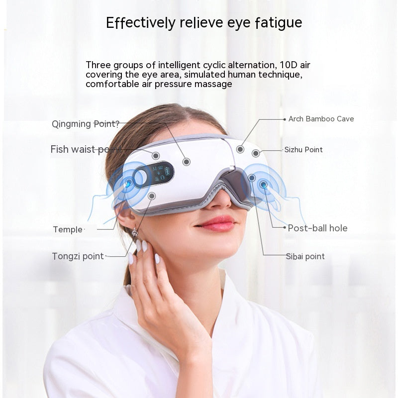 Luxury Smart Eye Massager | Bluetooth Heat Compress Vibration Eye Relief Device — Prime Trend Market