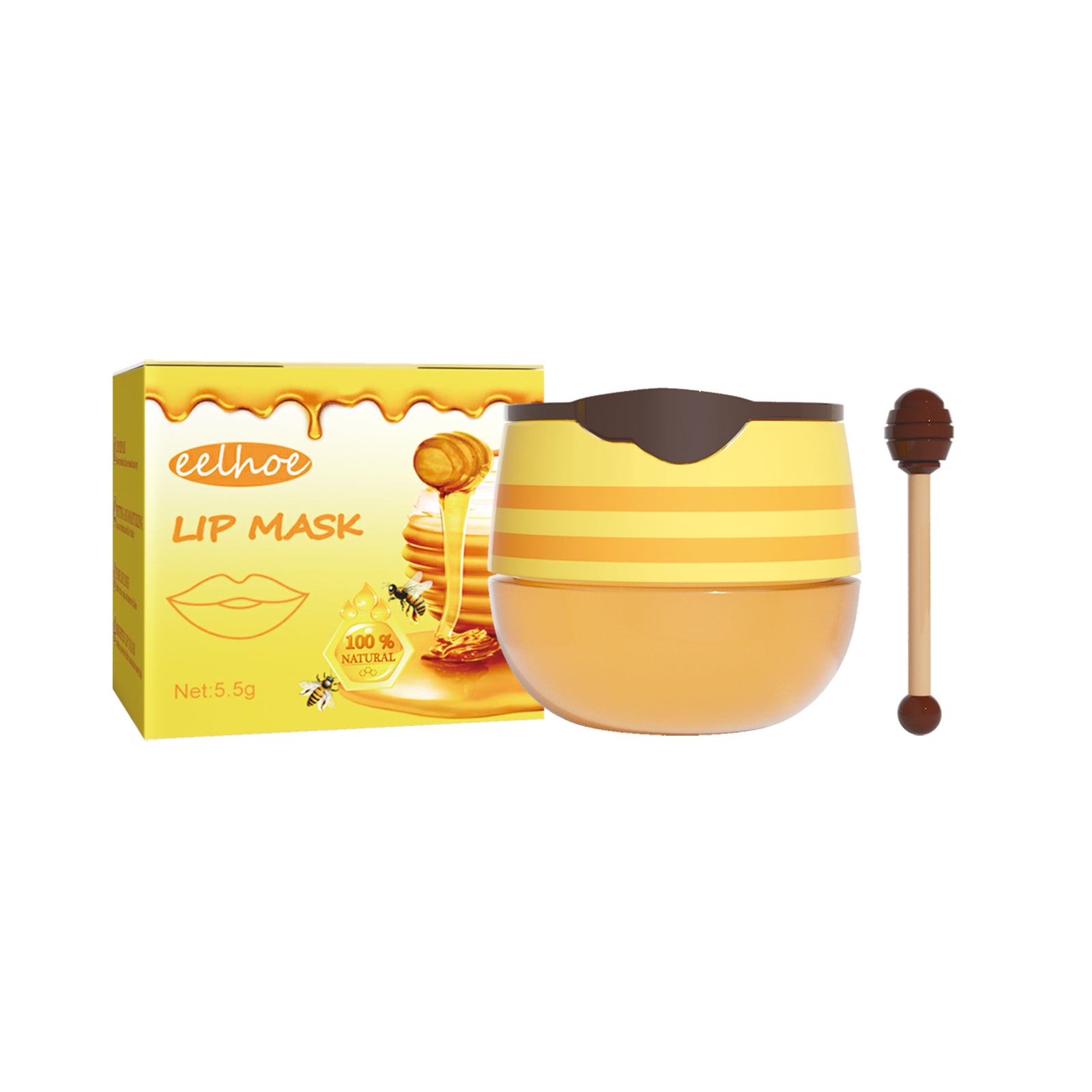EELHOE Honey Lip Mask — Moisturizing, Exfoliating & Lip Line Repair | Propolis Bee Lipstick — Prime Trend Market
