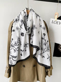 Floral-Print Lightweight Scarf