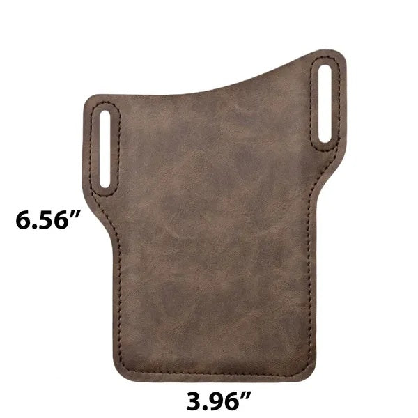 Men's Leather Phone Belt Holster — Waist Pouch with Belt Loop — Prime Trend Market