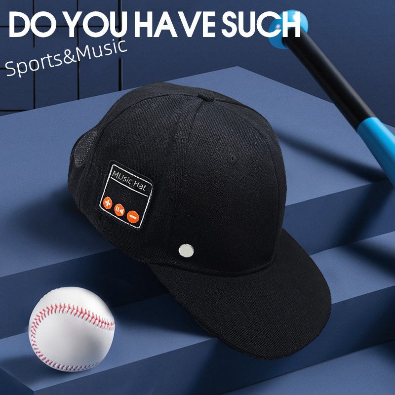 Bluetooth Music Hat | Wireless Speaker Cap | Built-In Stereo Sound | Black & Light Gray — Prime Trend Market