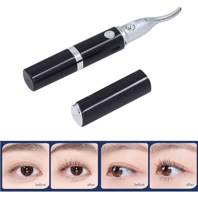 2-in-1 Electric Heated Eyelash Curler & Eyebrow Trimmer – USB Rechargeable | Portable Beauty Tool for Women — Prime Trend Market