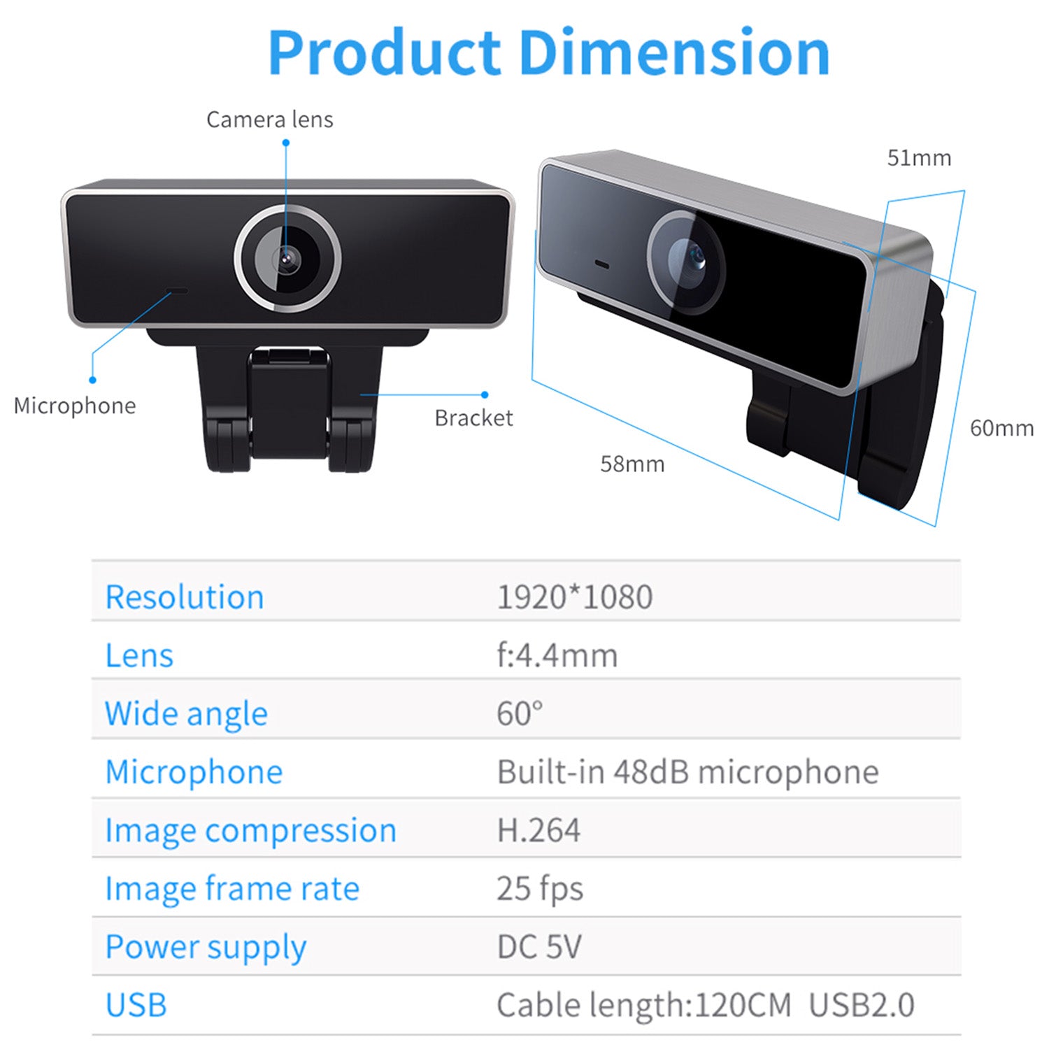 FHD 1080P Webcam with Microphone — USB Plug & Play for Streaming, Video Calls & Conferencing — Prime Trend Market