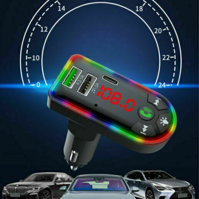 Car Bluetooth 5.0 FM Transmitter | MP3 Player | 3.1A Fast Charger | Radio Adapter — Prime Trend Market